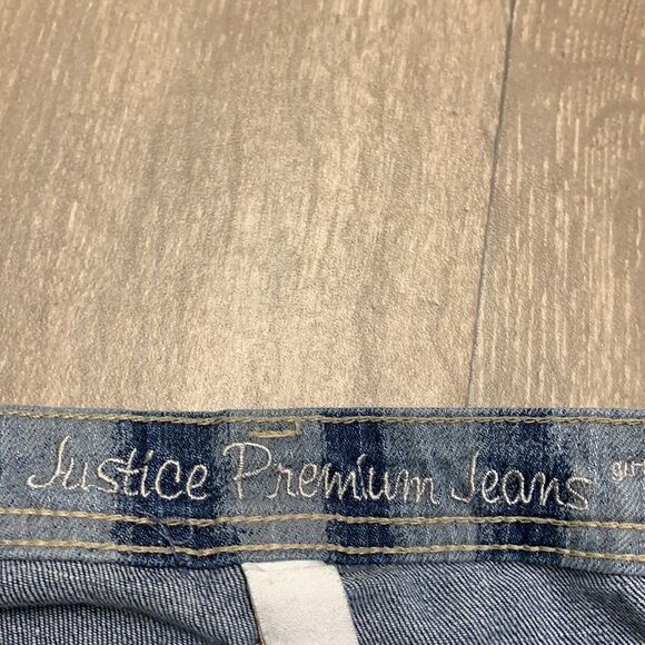 Girls Justice Premium Striped Straight Jeans‎ - Picture 5 of 9